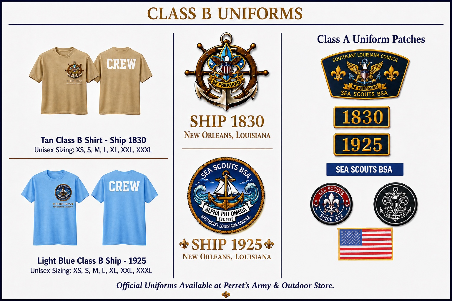 Class B Uniforms & Class A Patches