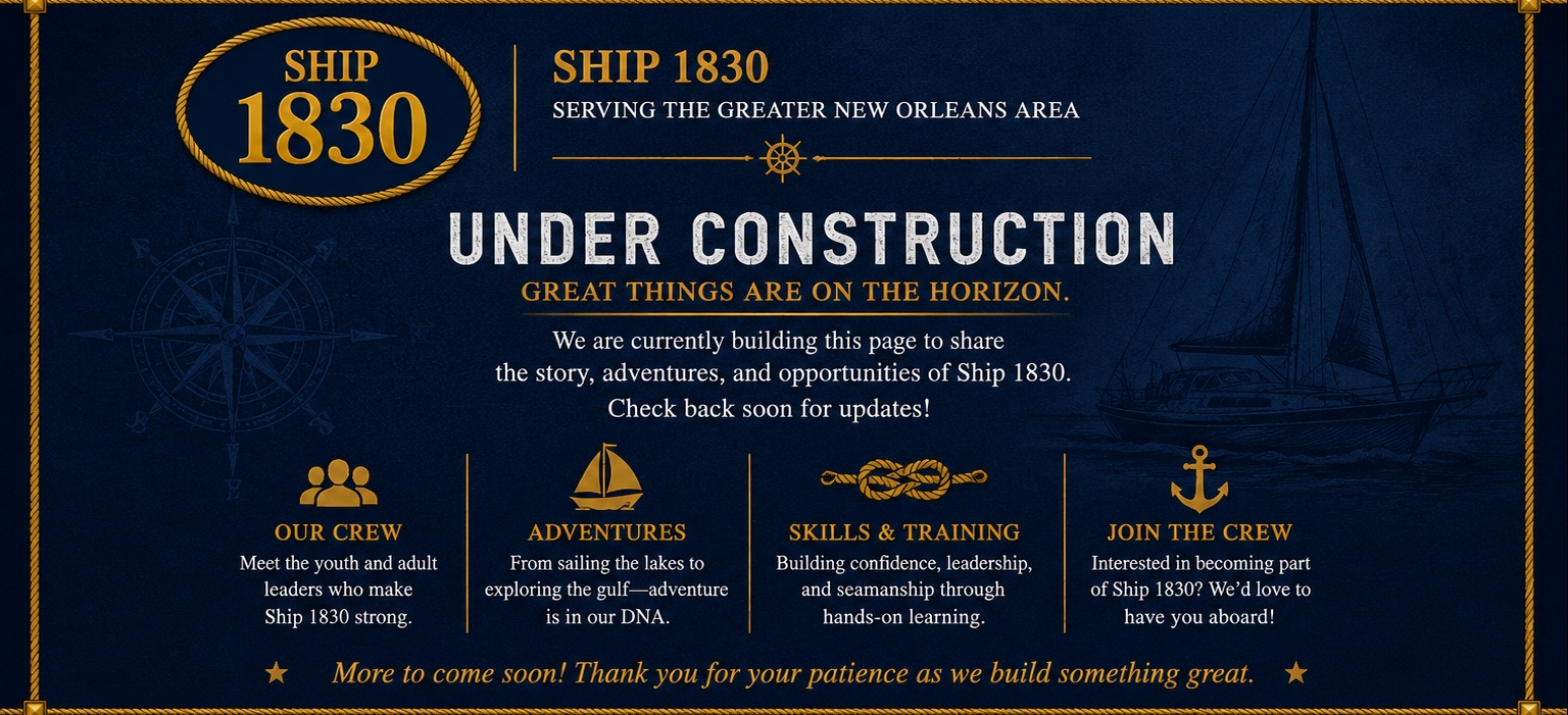 Ship 1830 — Coming Soon
